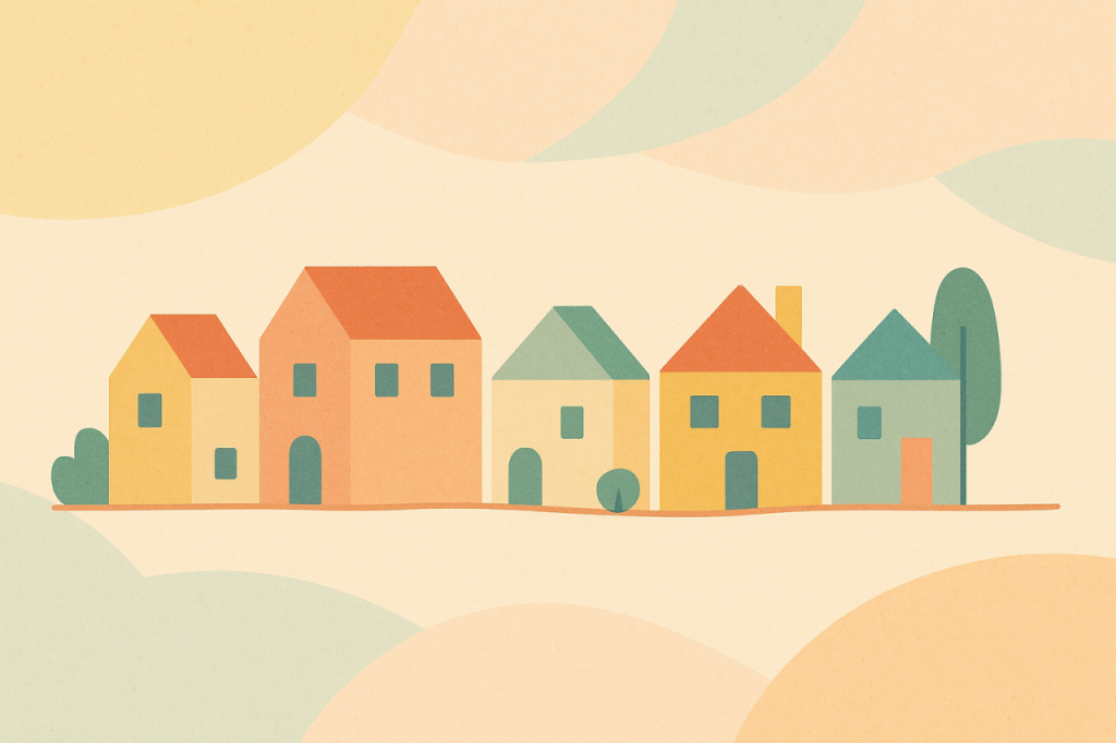 Maisons colorées