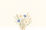 Bouquet floral minimaliste