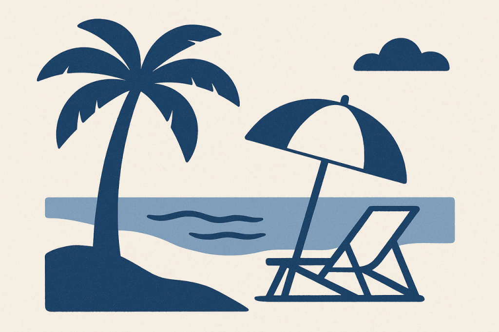 Plage minimaliste
