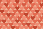 Motif cœurs rouges