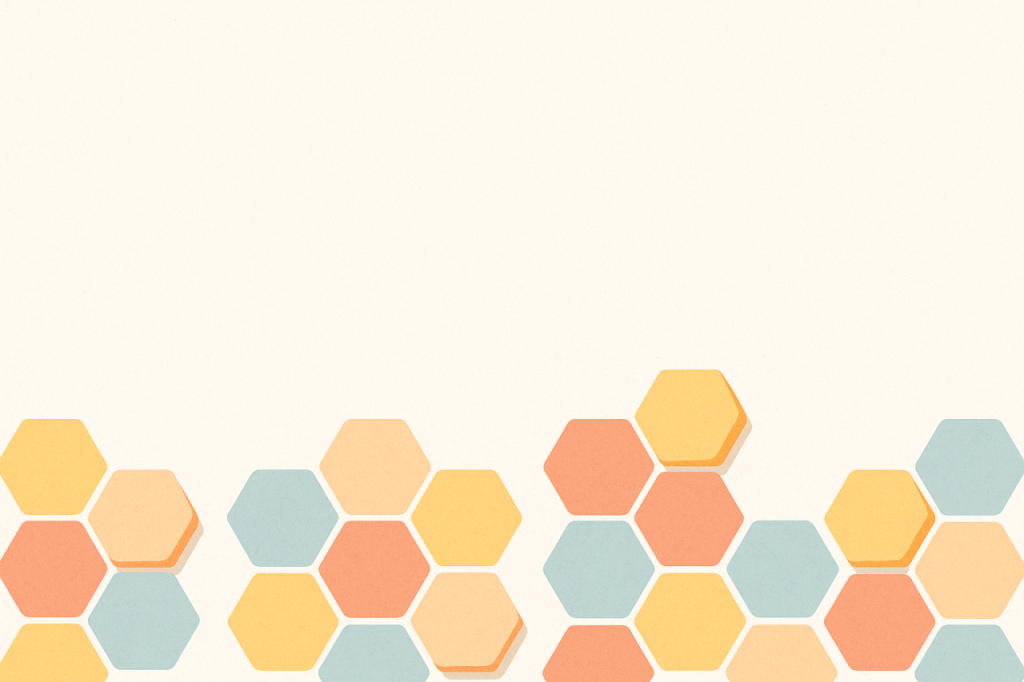 Hexagones colorés