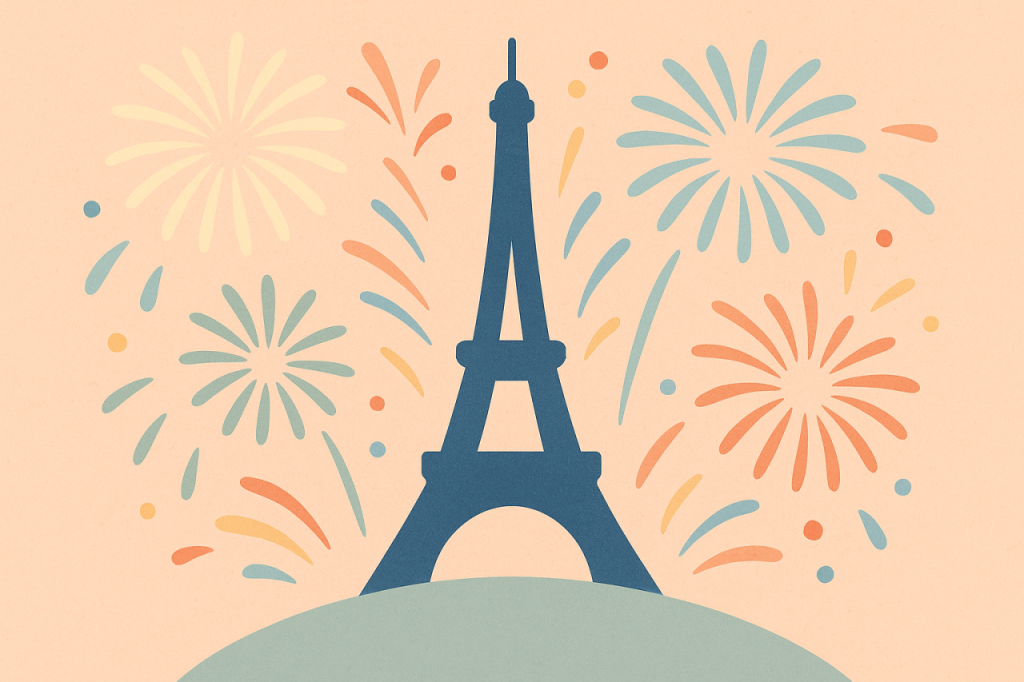 Tour Eiffel festive
