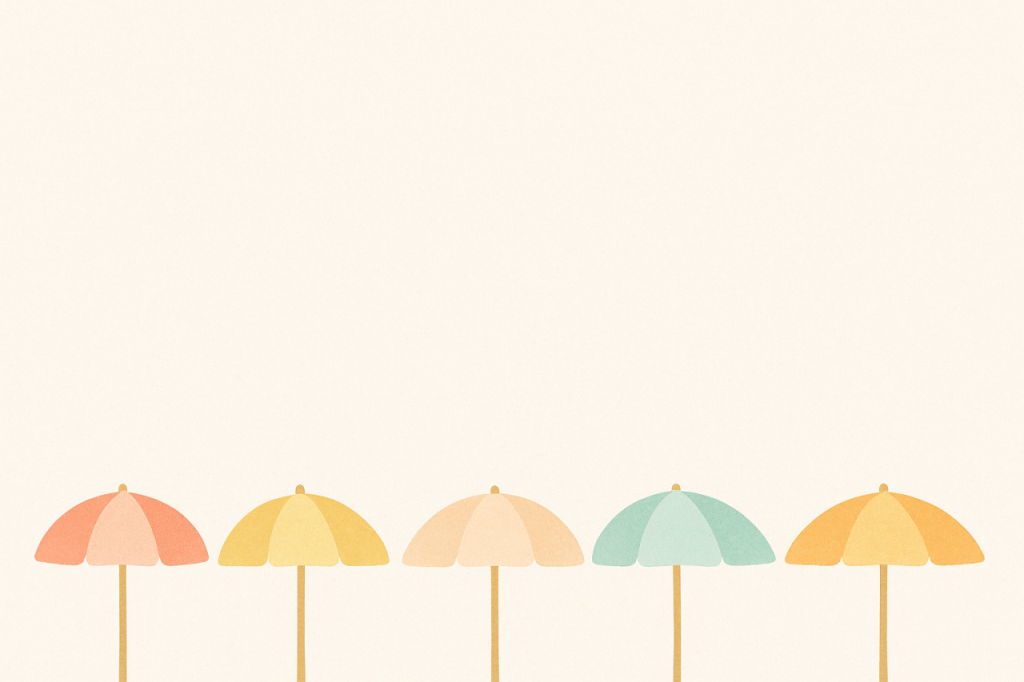 Parasols colorés