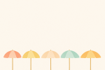 Parasols colorés