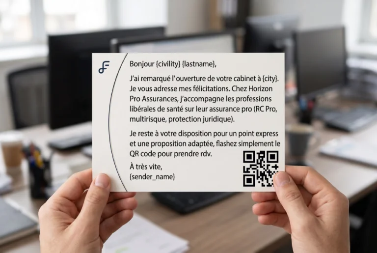 Envoyer des cartes aux entreprises de marchés publics