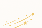Étoiles filantes dorées