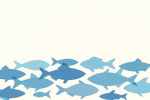 Banc de poissons bleus