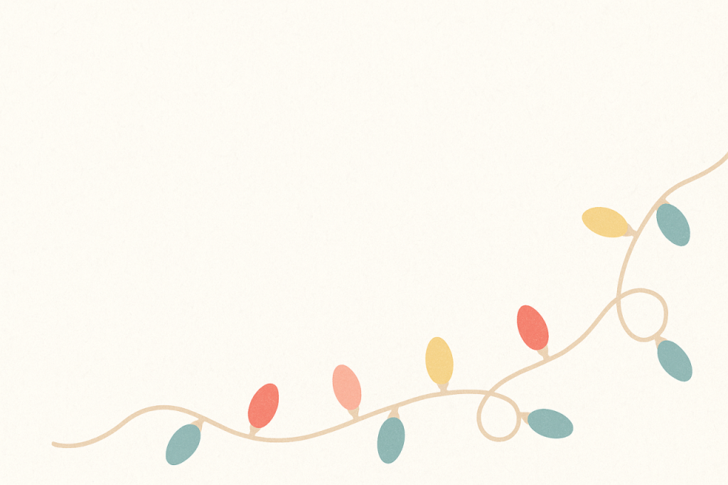 Guirlande festive minimaliste