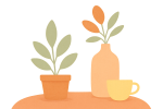Décor abstrait naturel