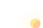 Soleil abstrait doré