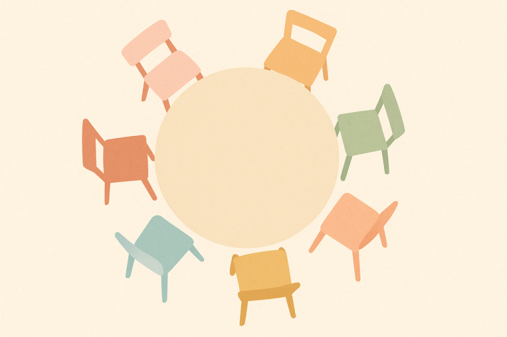 Chaises en cercle