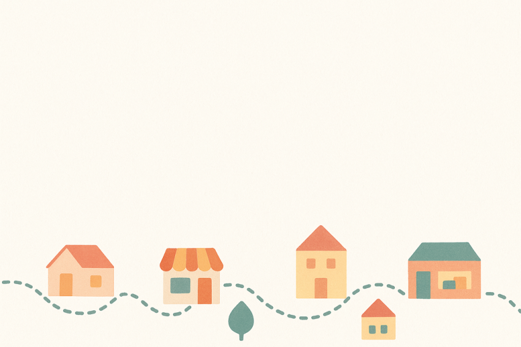 Maisons colorées