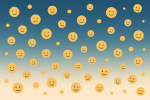 Motif sourires dégradé