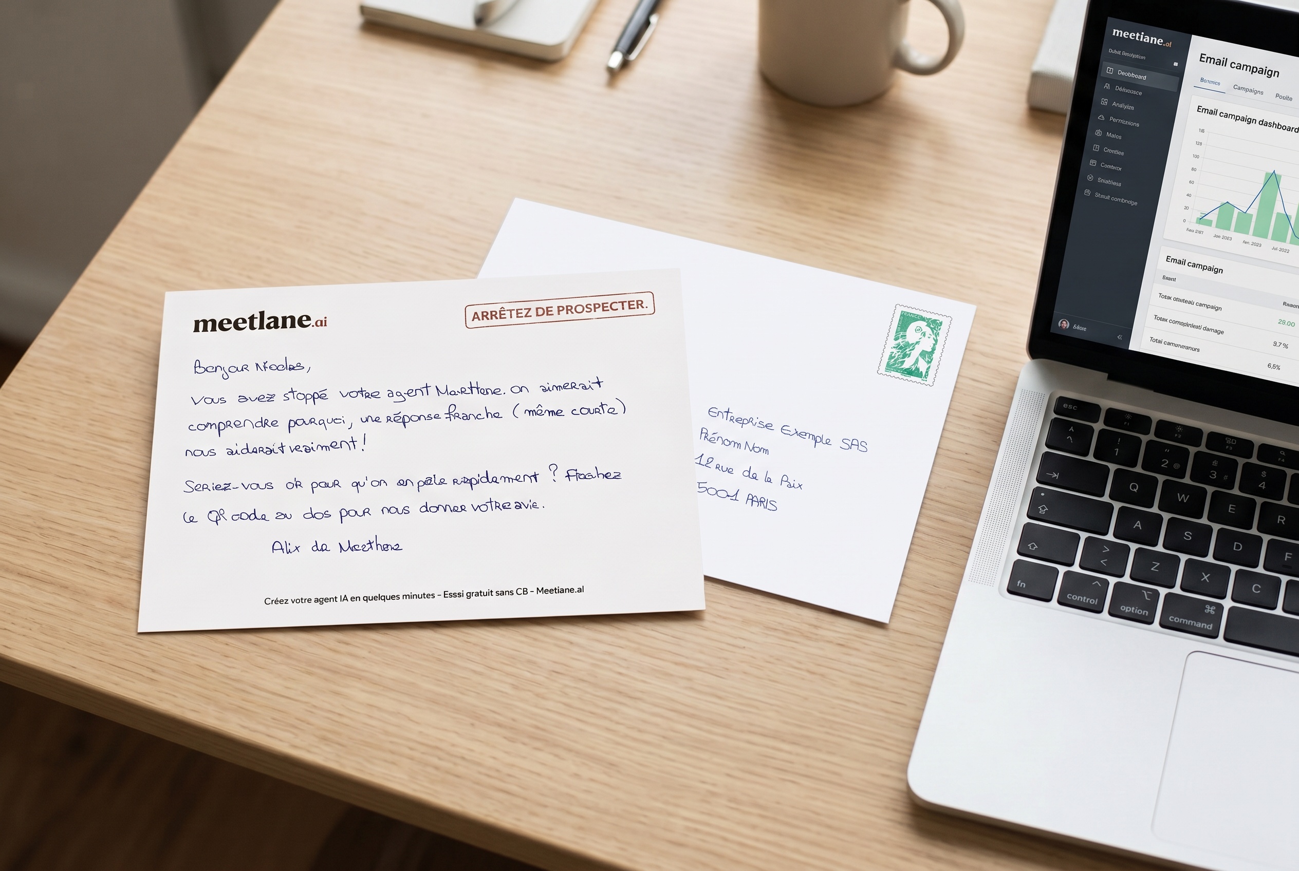 Envoyer une carte ou lettre quand un lead devient chaud sans prise de rendez-vous après un délai, via lemlist