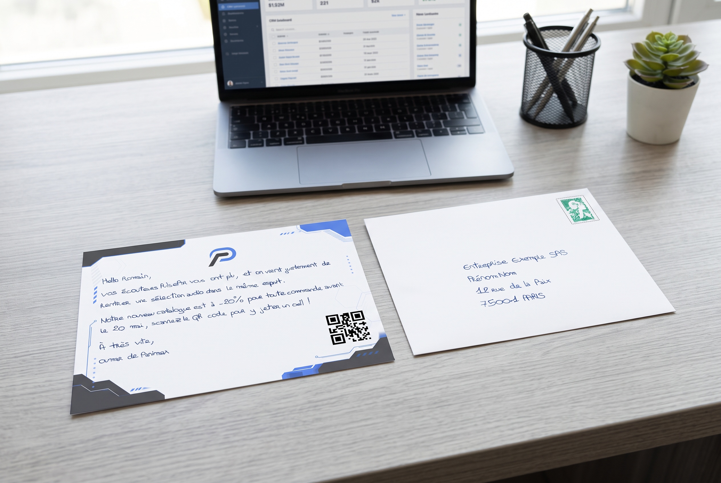 Envoyer une carte quand un nouveau prospect est créé dans une liste configurable, via nocrm.io