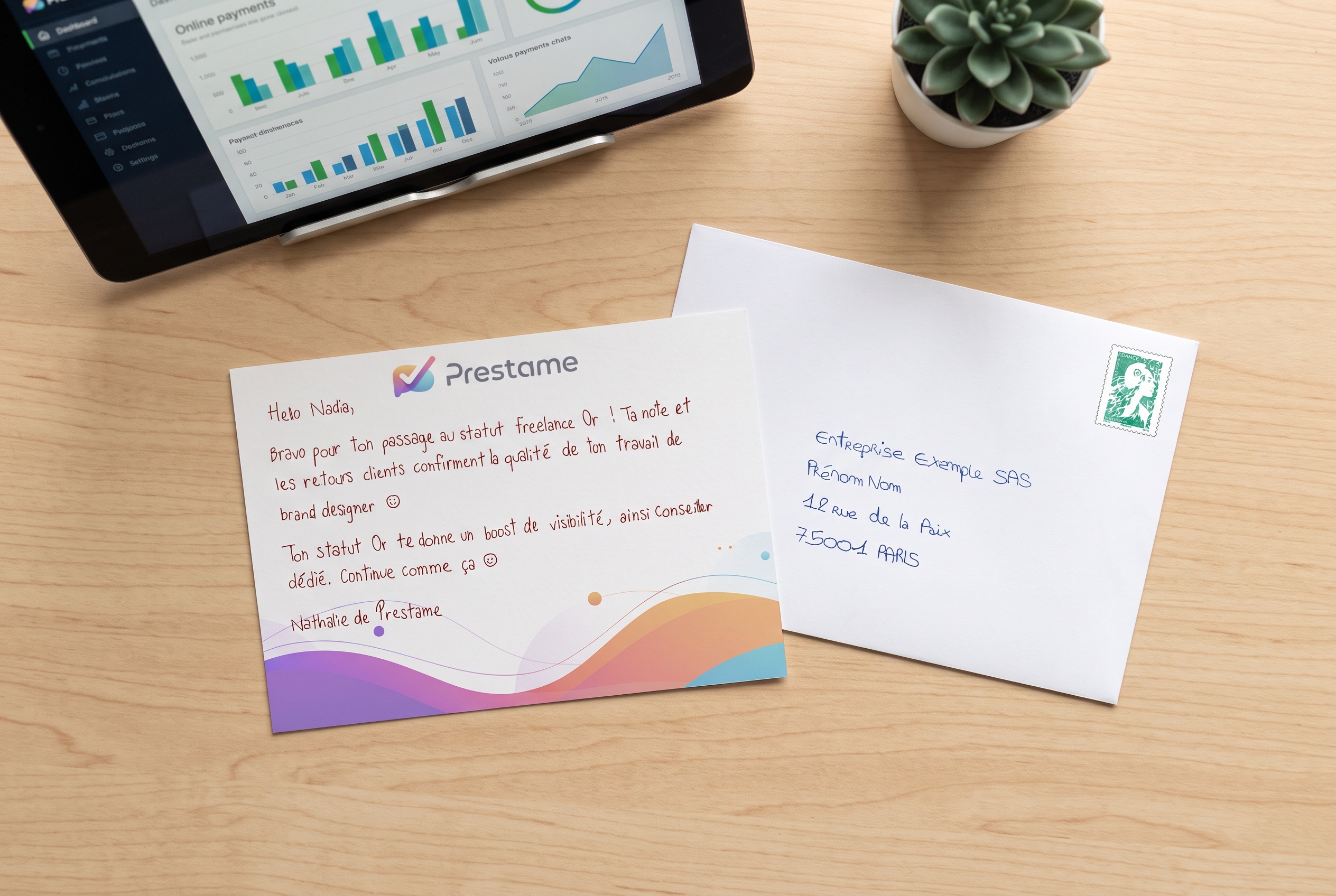 Envoyer une carte de remerciement suite à un paiement ponctuel dépassant un montant, via Stripe