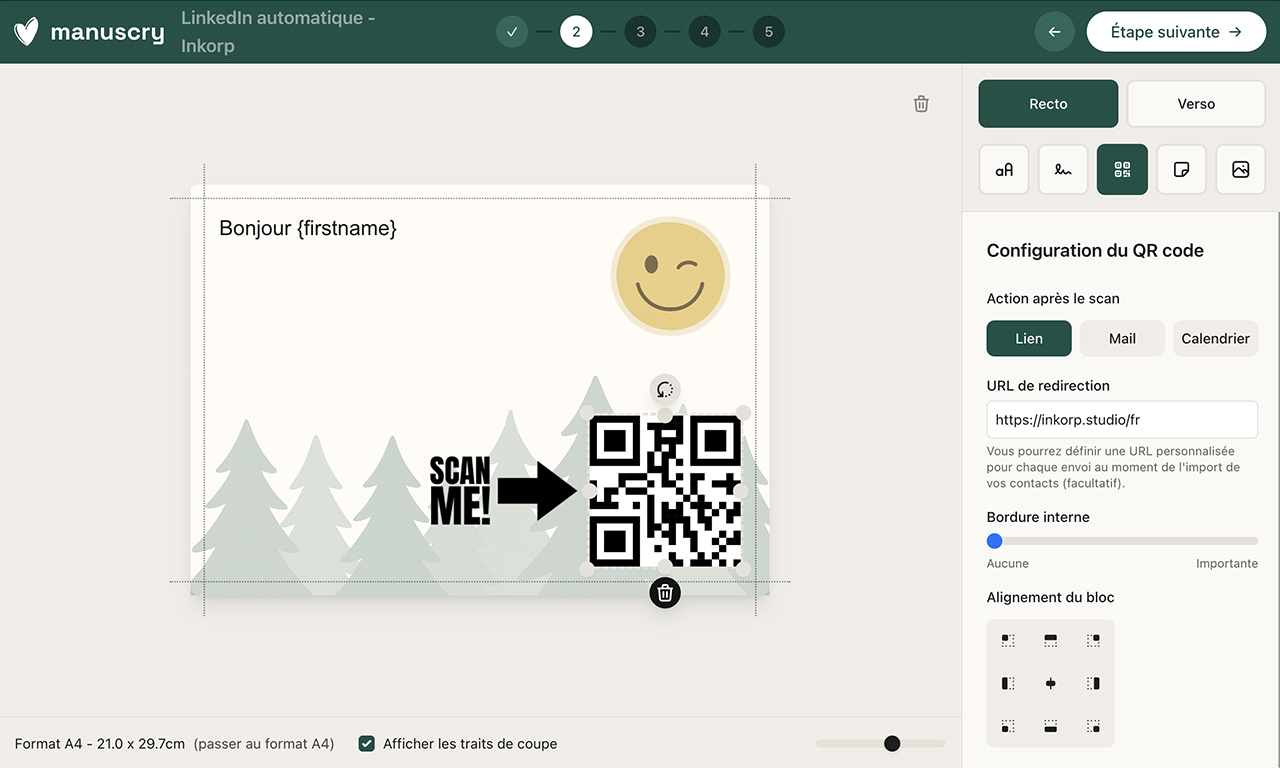 QR code tracking